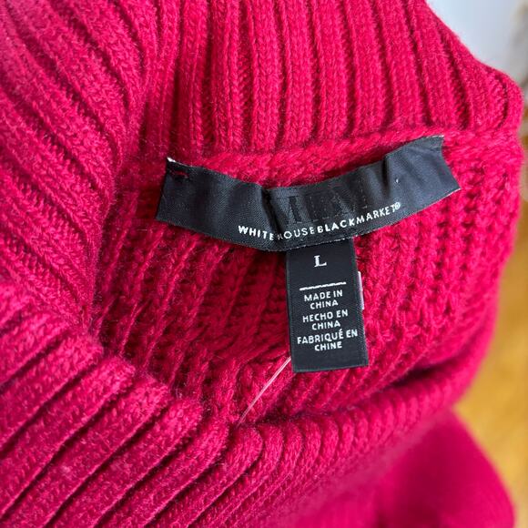 Off-Shoulder Red Sweater - Picture 11 of 14